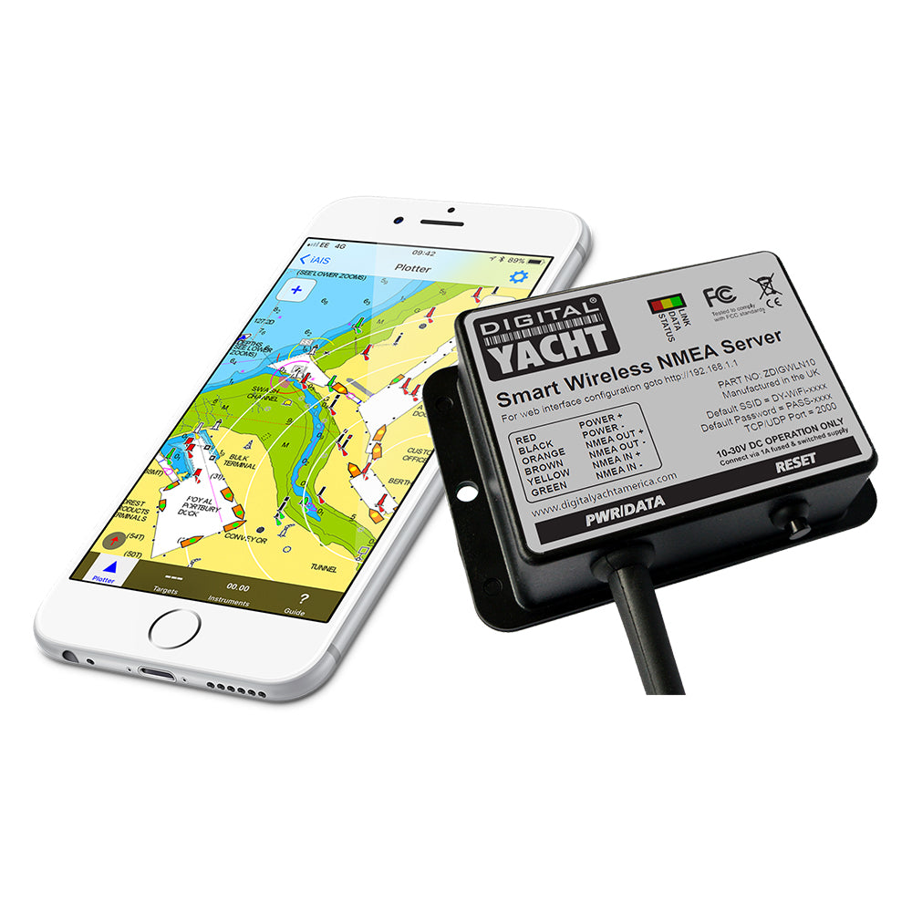 Digital Yacht WLN10 Smart NMEA to WiFi Converter - 4800 Baud - Deckhand Marine Supply