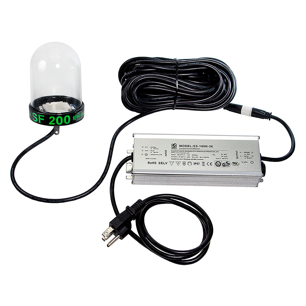 Hydro Glow LED Underwater Dock Light - 200W - 50 Cord - Blue - Deckhand Marine Supply