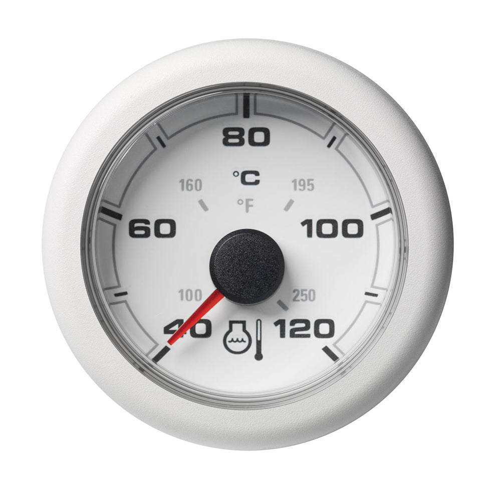 Veratron 52MM (2-1/16") OceanLink Coolant Temperature Gauge - 120C/250F - White Dial  Bezel - Deckhand Marine Supply