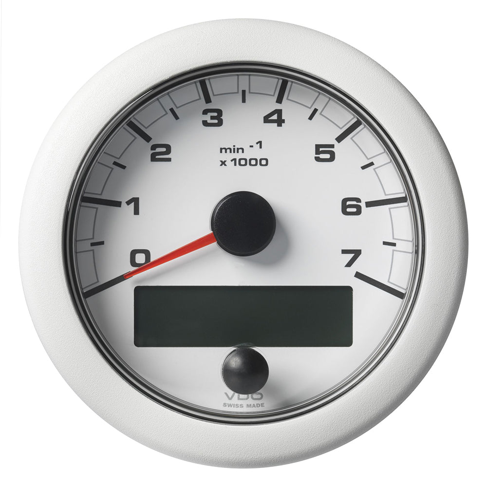 Veratron 3-3/8" (85MM) OceanLink NMEA 2000 Tachometer - 7000 RPM - White Dial  Bezel - Deckhand Marine Supply