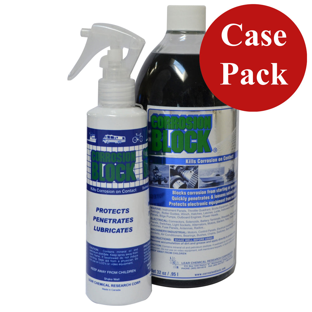 Corrosion Block 32oz Bottle with Pump - Non-Hazmat, Non-Flammable  Non-Toxic *Case of 4* - Deckhand Marine Supply