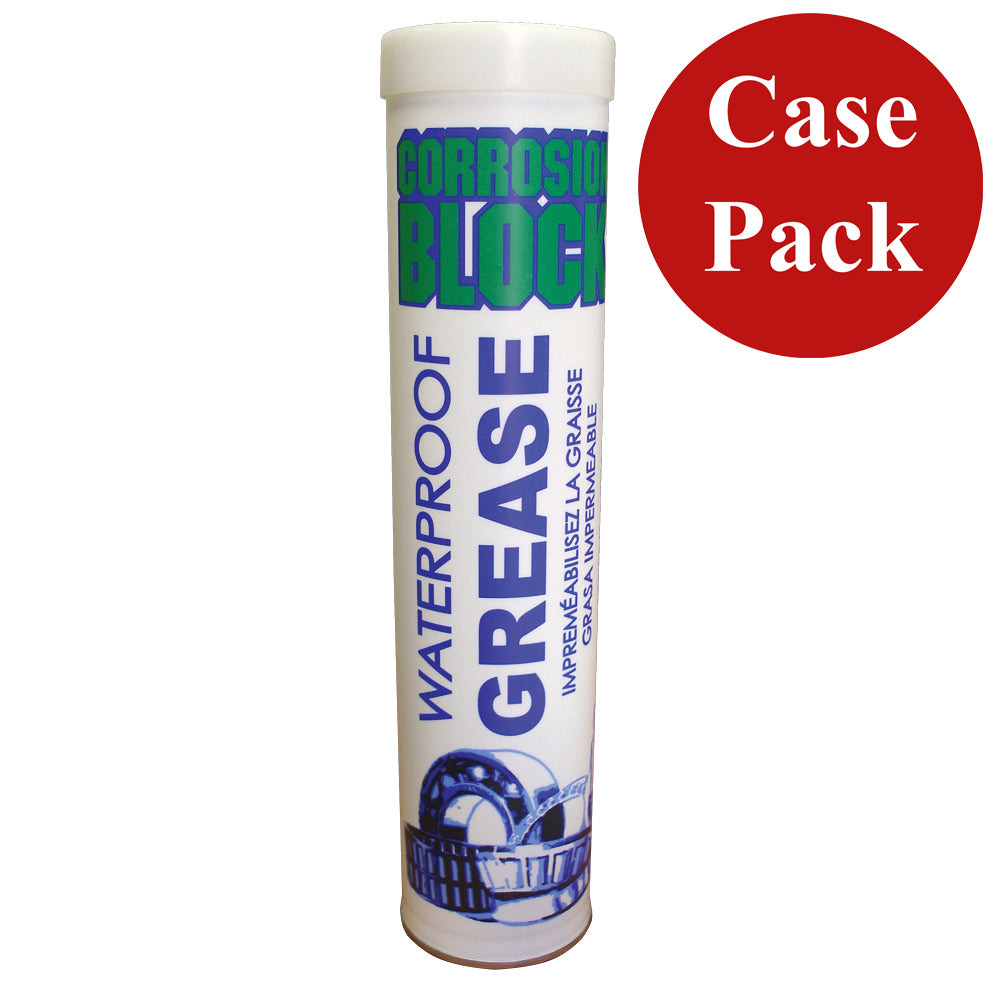 Corrosion Block High Performance Waterproof Grease - 14oz Cartridge - Non-Hazmat, Non-Flammable  Non-Toxic *Case of 10* - Deckhand Marine Supply