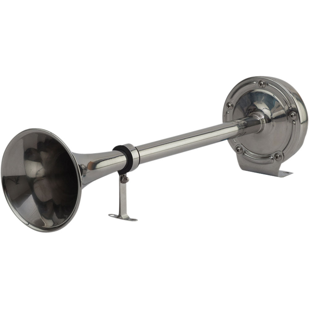 Sea-Dog MaxBlast Stainless Steel Trumpet 12V Horn - Single - Deckhand Marine Supply