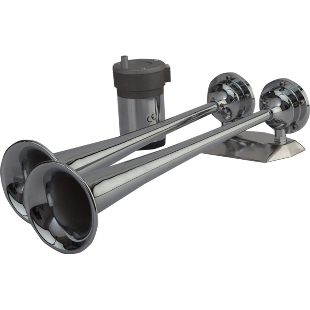 Sea-Dog MaxBlast Air Horn - Dual Trumpet - Deckhand Marine Supply