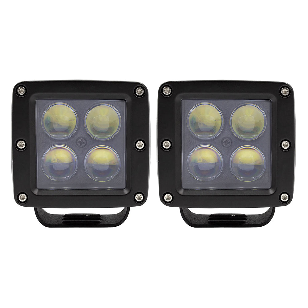HEISE 3" 4 LED Cube Light - 2-Pack - Deckhand Marine Supply