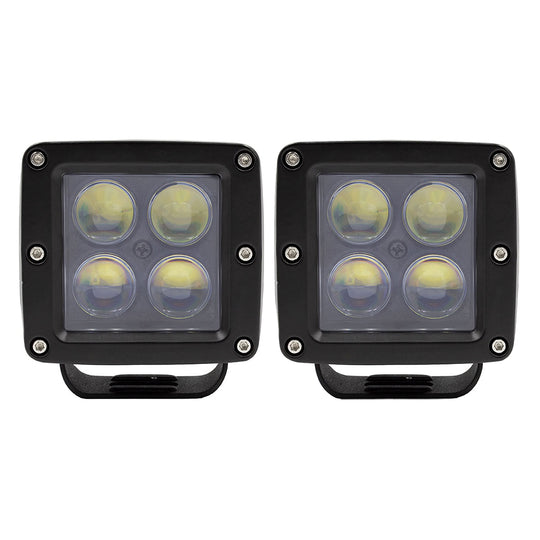 HEISE 3" 4 LED Cube Light - 2-Pack - Deckhand Marine Supply