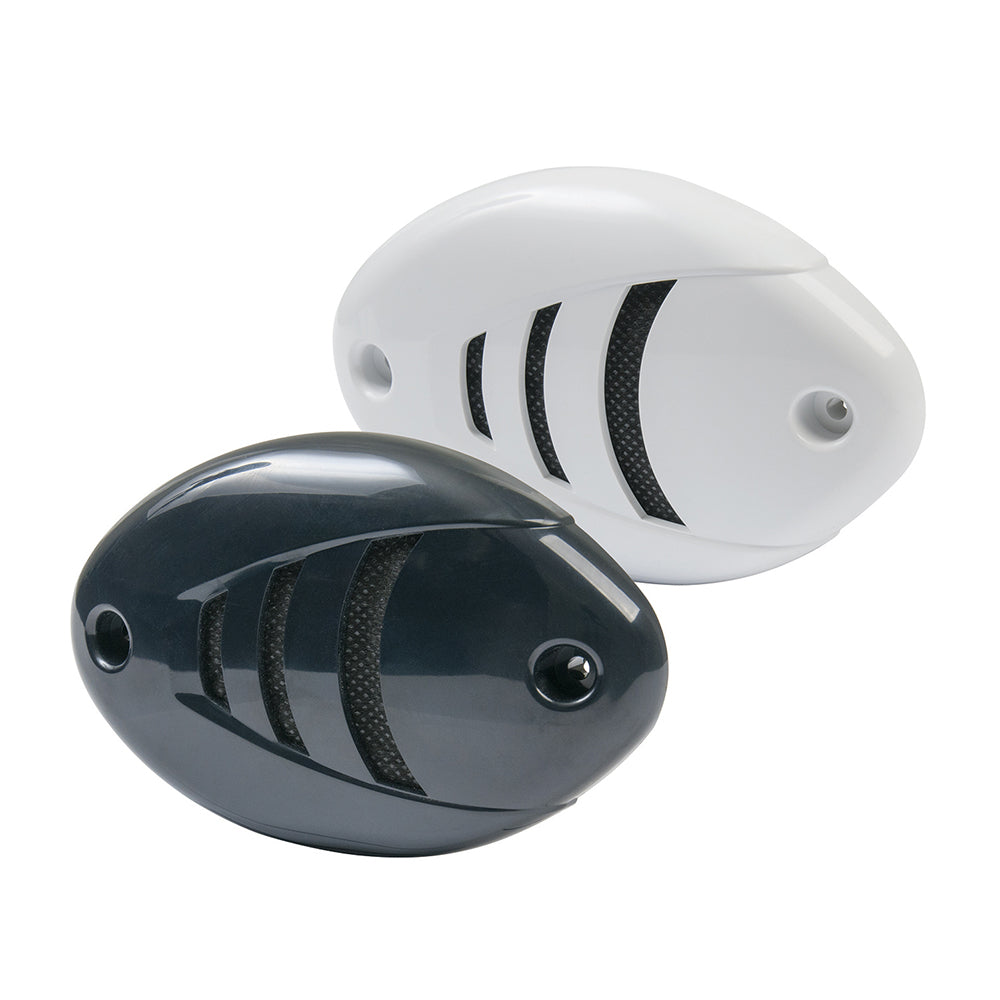 Marinco 12V Drop-In Low Profile Horn w/Black  White Grills - Deckhand Marine Supply