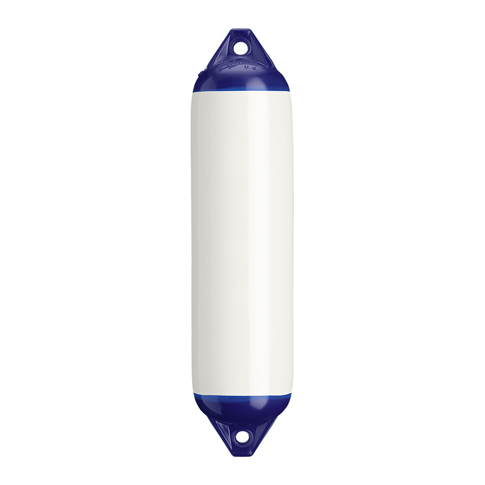 Polyform F-1 Twin Eye Fender 6" x 24" - White - Deckhand Marine Supply