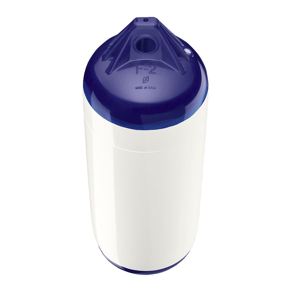 Polyform F-2 Twin Eye Fender 8.2" x 25" - White - Deckhand Marine Supply