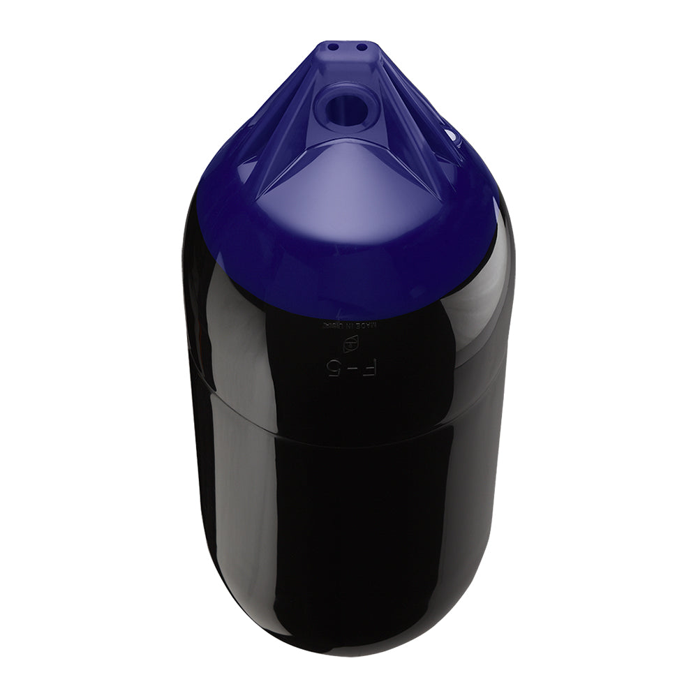 Polyform F-5 Twin Eye Fender 11" x 30" - Black - Deckhand Marine Supply