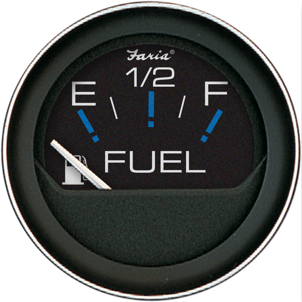 Faria Coral 2" Fuel Level Gauge (E-1/2-F) - Deckhand Marine Supply