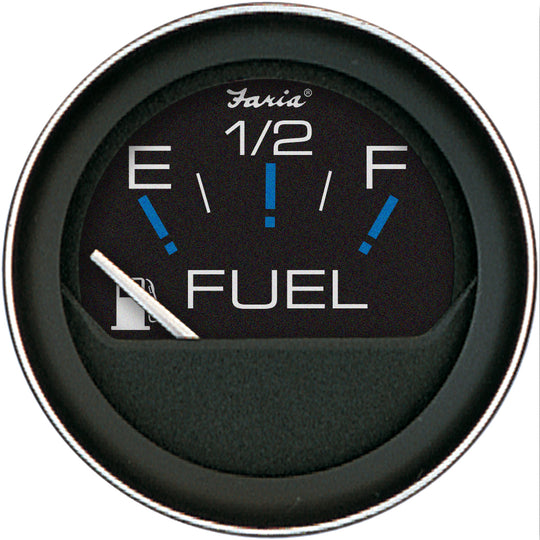 Faria Coral 2" Fuel Level Gauge (E-1/2-F) - Deckhand Marine Supply