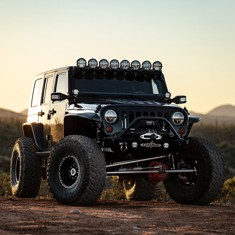 RIGID Industries 360-Series 6" LED Off-Road Fog Light Drive Beam w/Blue Backlight - Black Housing - Deckhand Marine Supply