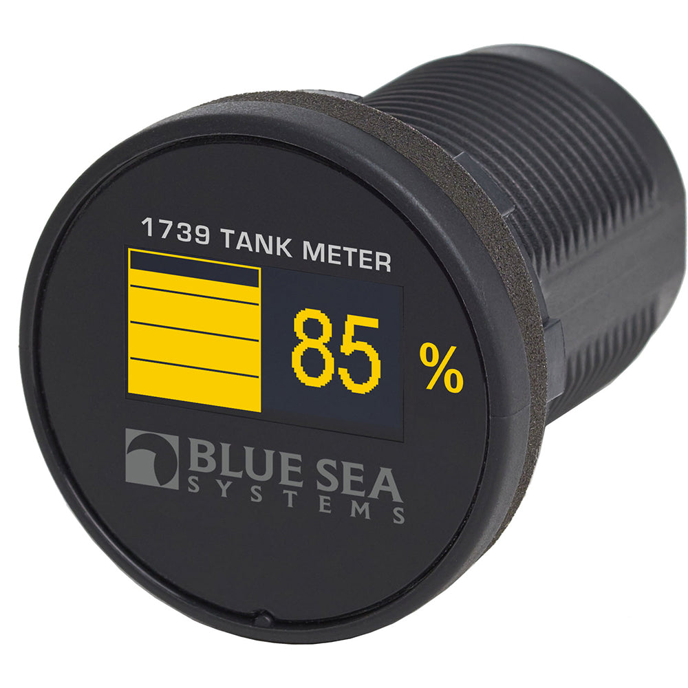 Blue Sea 1739 Mini OLED Tank Meter - Yellow - Deckhand Marine Supply