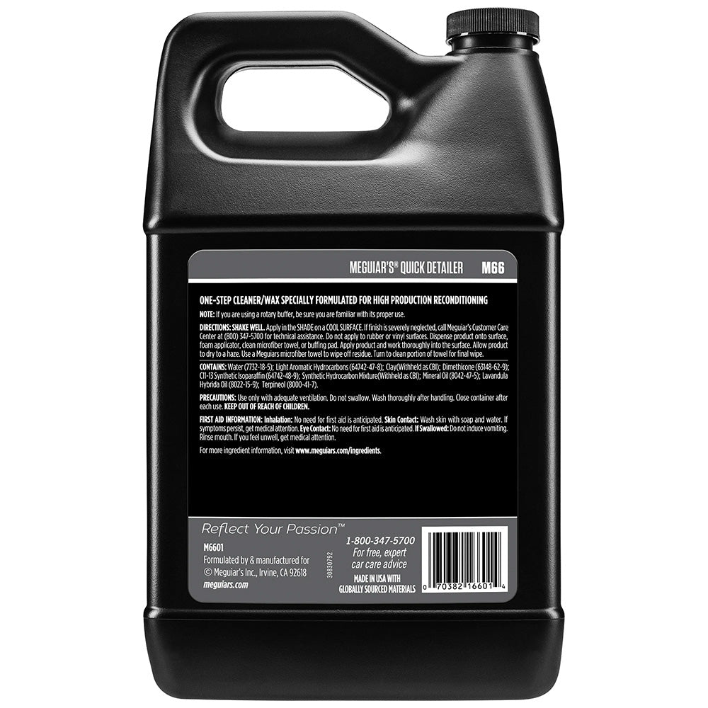 Meguiars Mirror Glaze Quick Detailer - 1 Gallon *Case of 4* - Deckhand Marine Supply