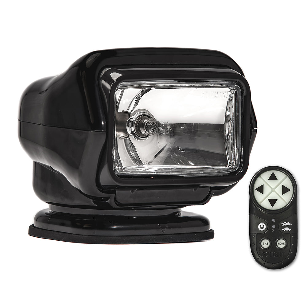 Golight Stryker ST Series Permanent Mount Black Halogen w/Wireless Handheld Remote - Deckhand Marine Supply