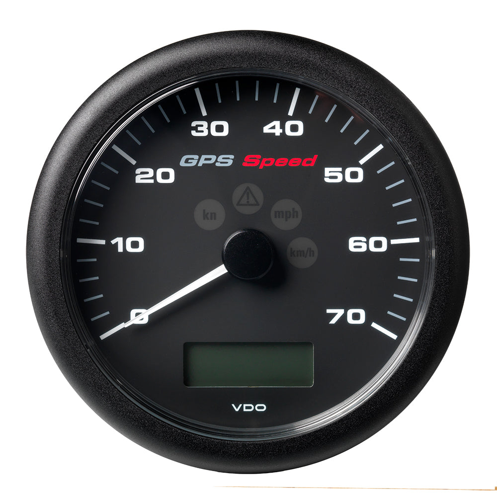 Veratron 4-1/4" (110MM) ViewLine GPS Speedometer 0-70 KNOTS/KMH/MPH - 8 to 16V Black Dial  Bezel - Deckhand Marine Supply
