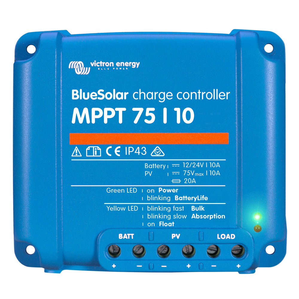 Victron BlueSolar MPPT Charge Controller - 75V - 10AMP - UL Approved - Deckhand Marine Supply