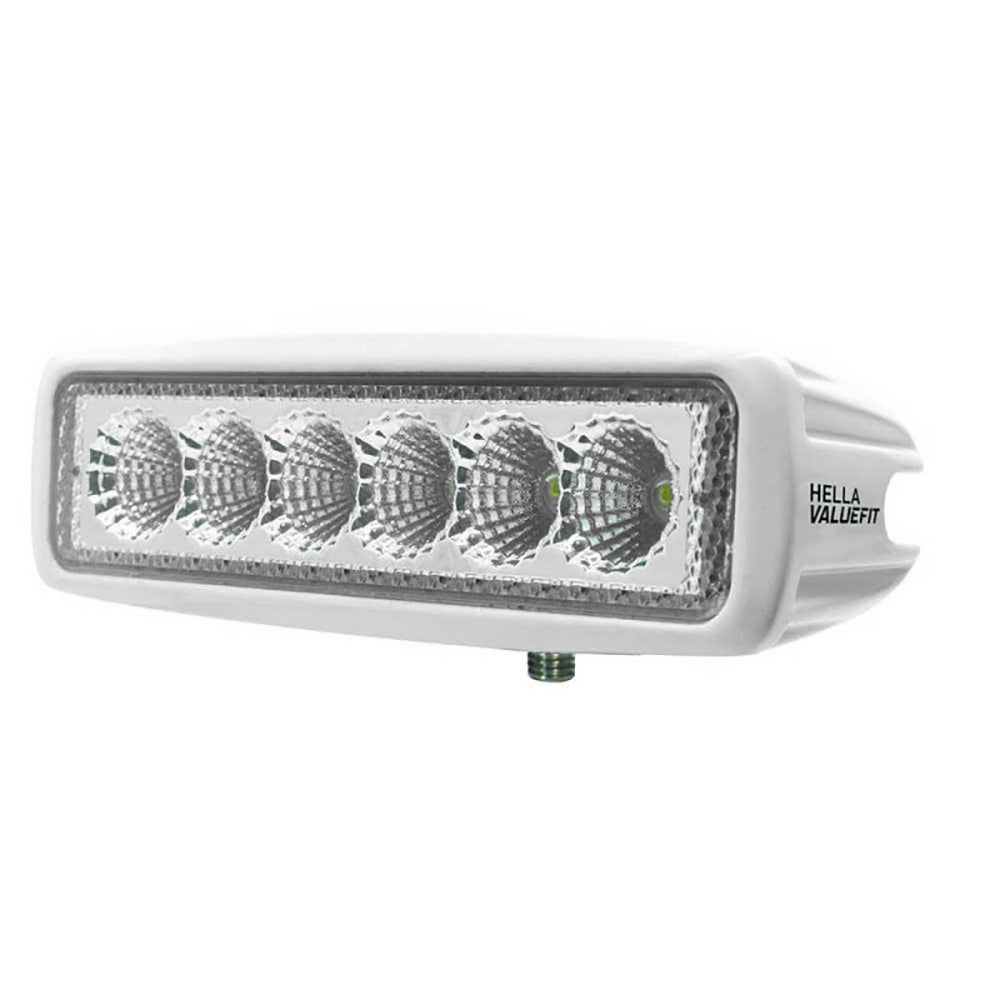 Hella Marine Value Fit Mini 6 LED Flood Light Bar - White - Deckhand Marine Supply