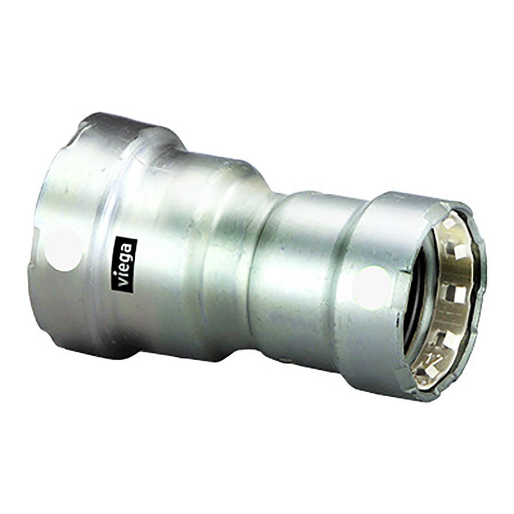 Viega MegaPress 2" x 1-1/2" Stainless Steel 304 Reducer - Double Press Connection - Smart Connect Technology - Deckhand Marine Supply