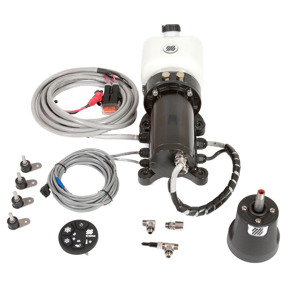 Uflex MasterDrive Single Station Retrofit Kit MD40-FM Includes Helm, Interface, MasterDrive, Power Unit - Deckhand Marine Supply