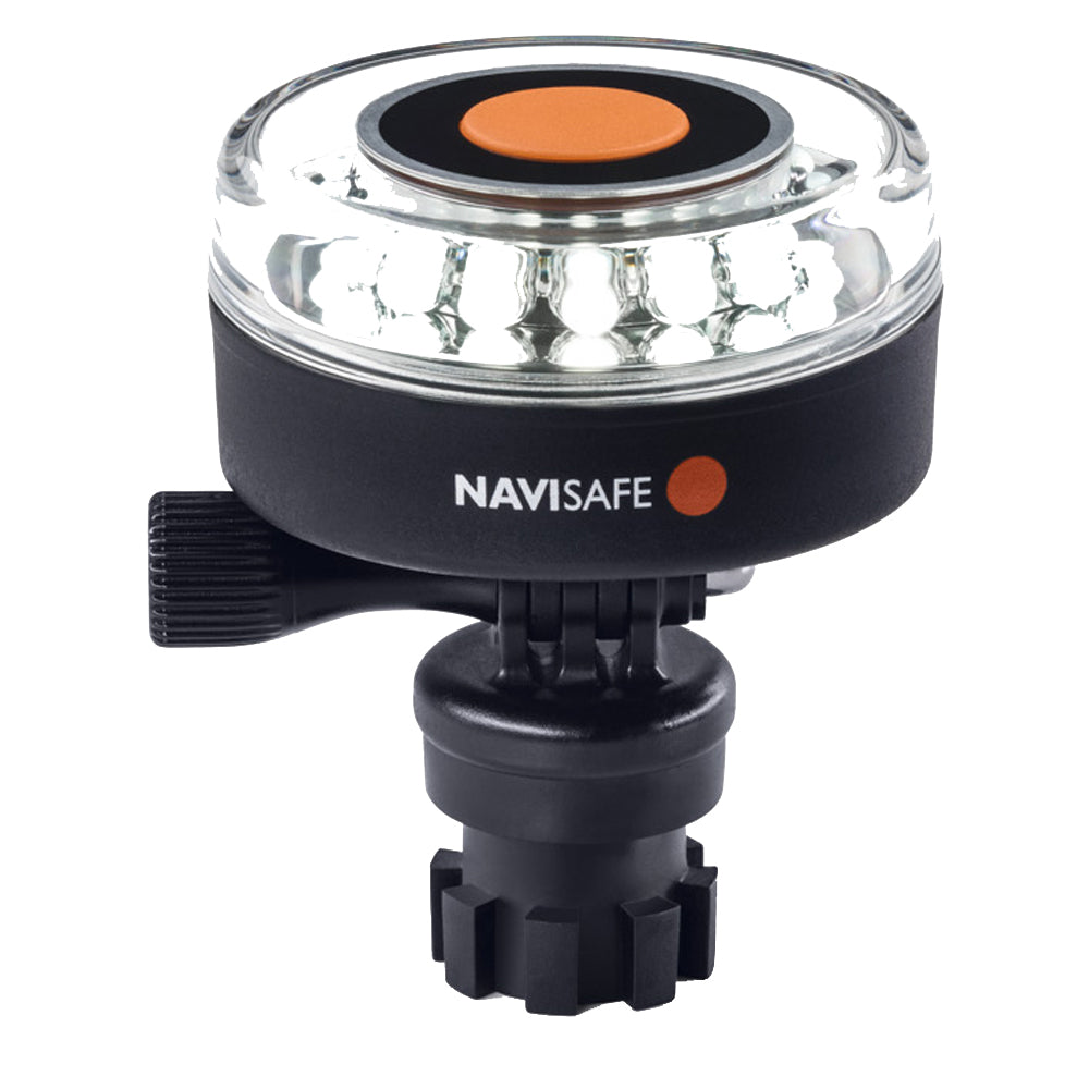 Navisafe Navilight All-White 5 Mode 360 2NM w/Navimount Base - Deckhand Marine Supply