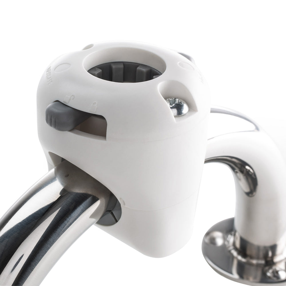 Navisafe Navimount Rail Mount White w/Screws - Deckhand Marine Supply