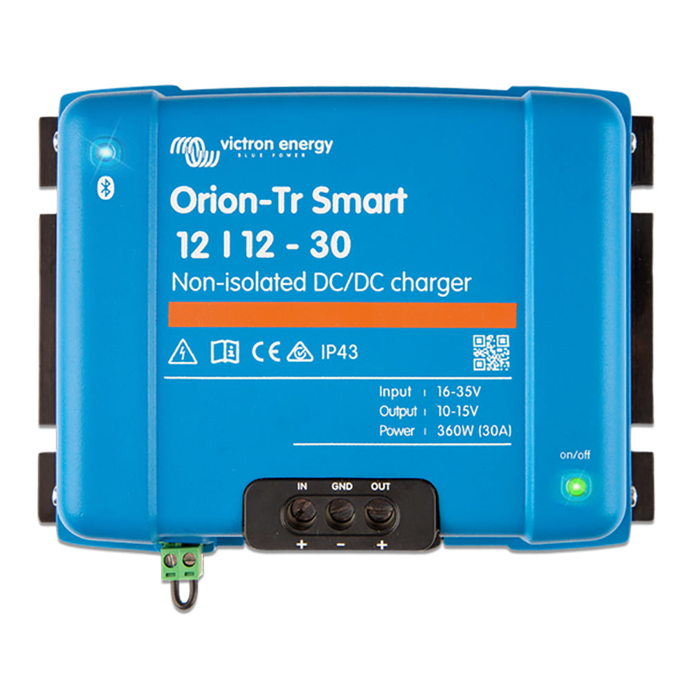 Victron Energy Orion-TR Smart 12/12-30 30A (360W) Non-Isolated DC-DC Charger or Power Supply - Deckhand Marine Supply
