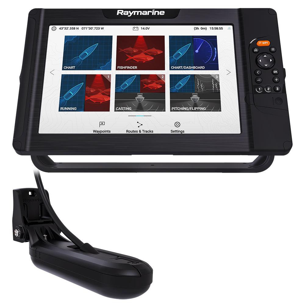 Raymarine Element 12 HV Combo w/HV-100 Transom Mount Transducer  Lighthouse North America Chart - Deckhand Marine Supply