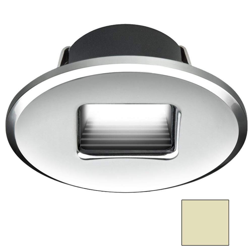 I2Systems Ember E1150Z Snap-In - Polished Chrome - Oval - Warm White Light - Deckhand Marine Supply