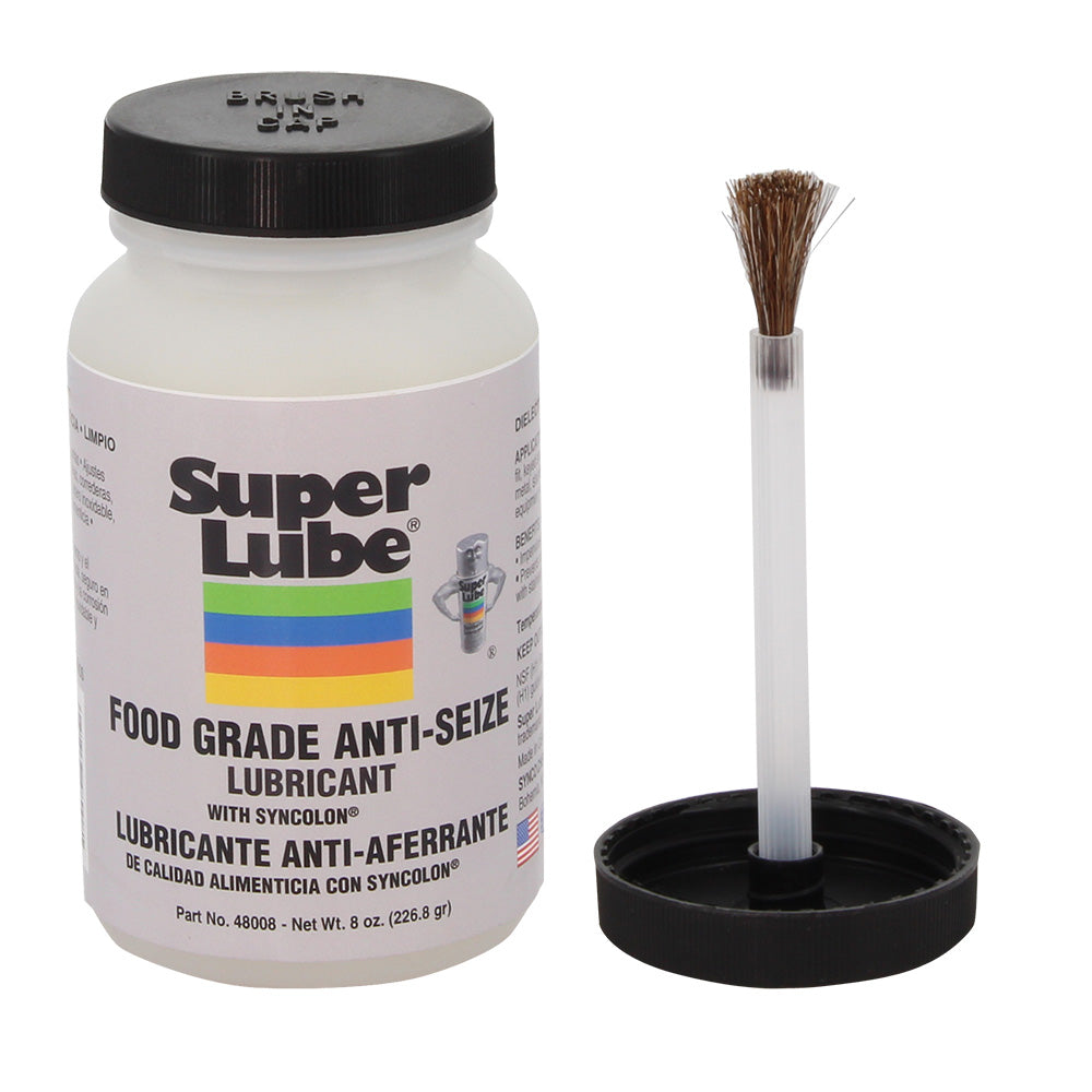 Super Lube Food Grade Anti-Seize w/Syncolon - 8oz Brush Bottle - Deckhand Marine Supply