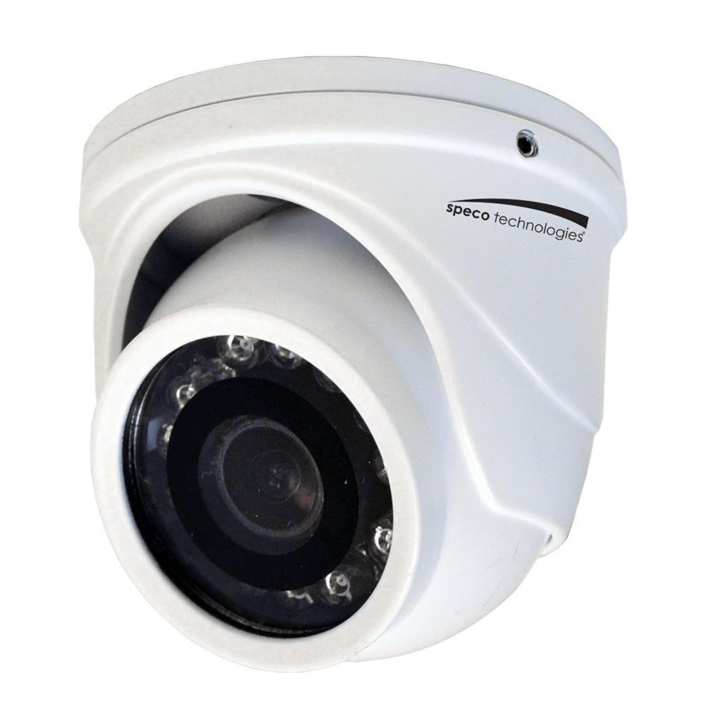 Speco 4MP HD-TVI Mini Turret Camera 2.9mm Lens - White Housing - Deckhand Marine Supply
