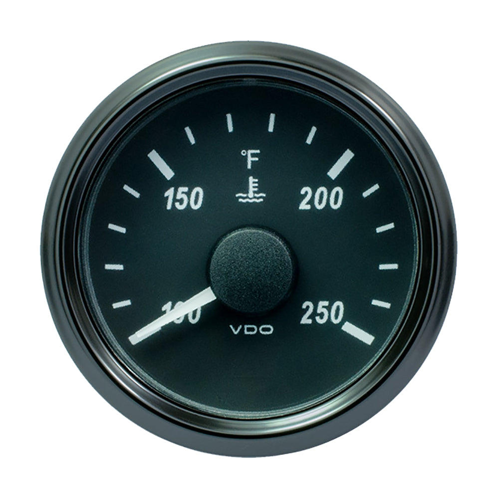 VDO SingleViu 52mm (2-1/16") Water Temperature Gauge - 250F - 450-30 Ohm - Deckhand Marine Supply