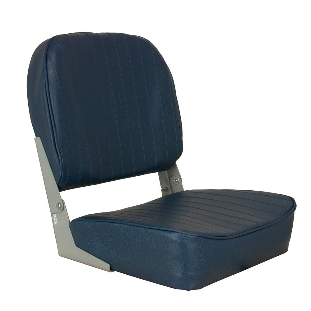 Springfield Economy Folding Seat - Blue - Deckhand Marine Supply