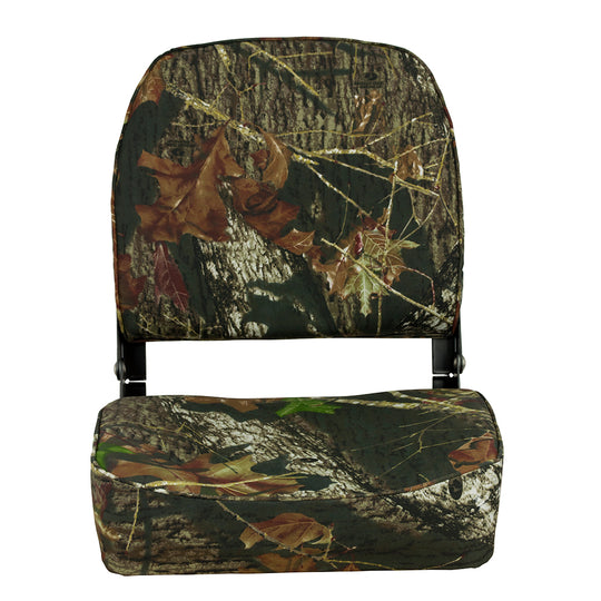 Springfield Economy Folding Seat - Mossy Oak Camo - Deckhand Marine Supply