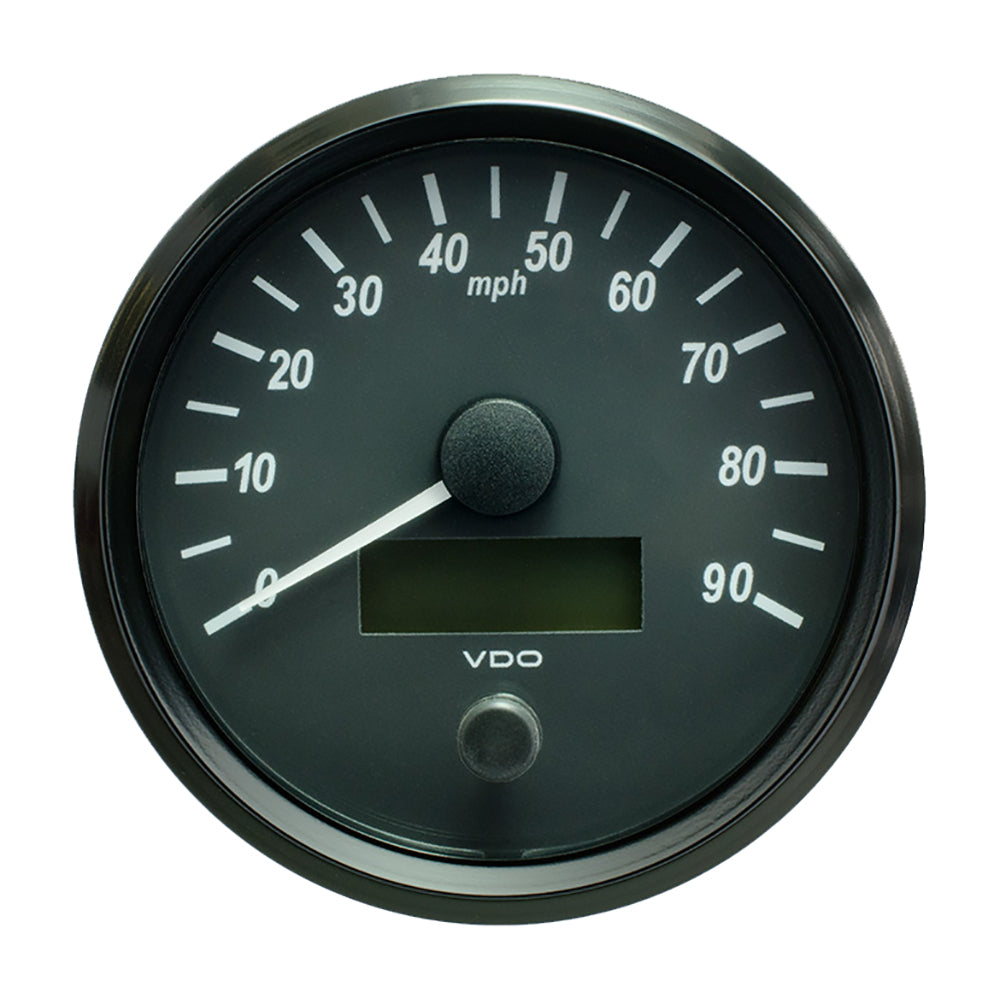 VDO SingleViu 100mm (4") Speedometer - 90 MPH - Deckhand Marine Supply