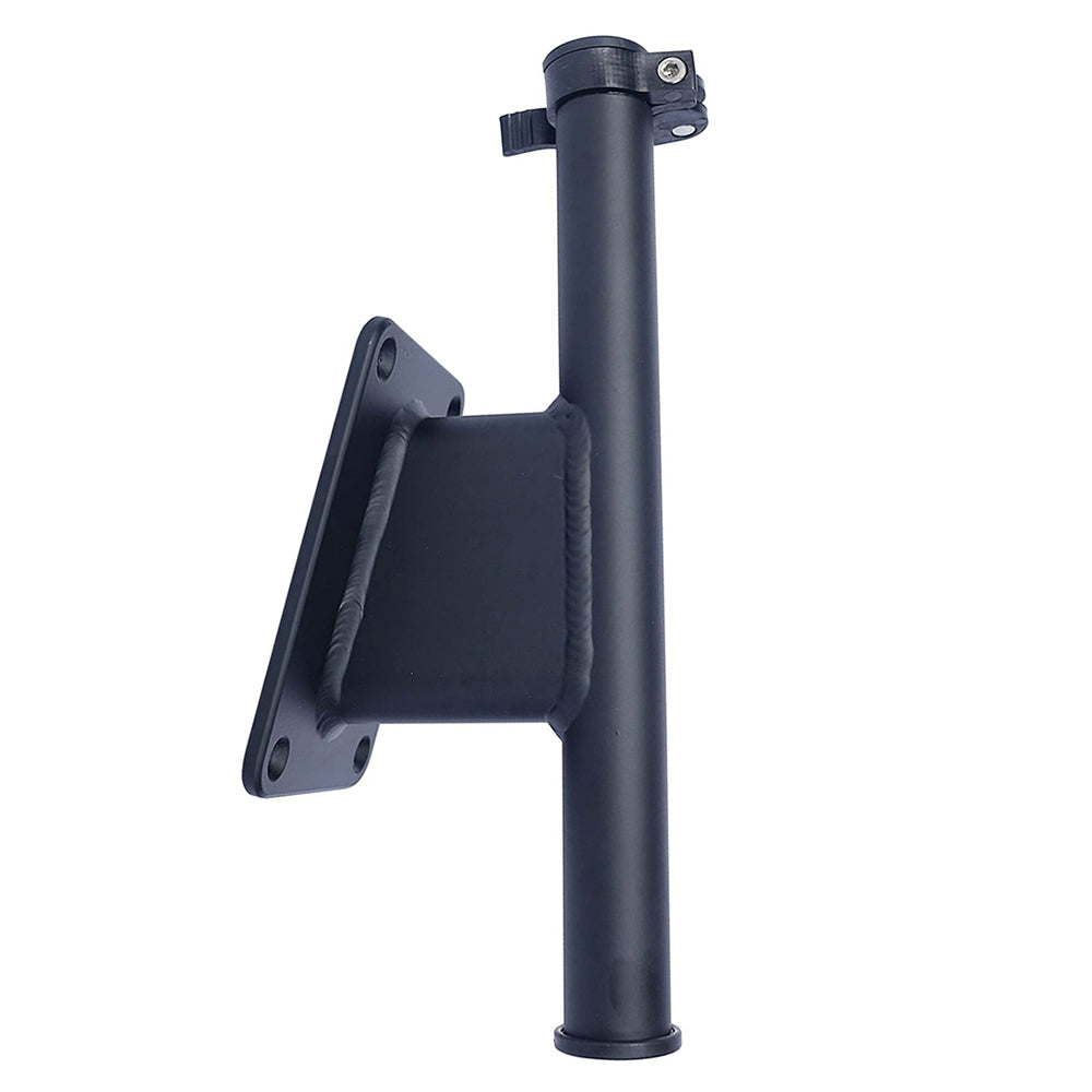 Panther 5" Set Back Transom Mount Bracket - Black - Powder Coat - Deckhand Marine Supply