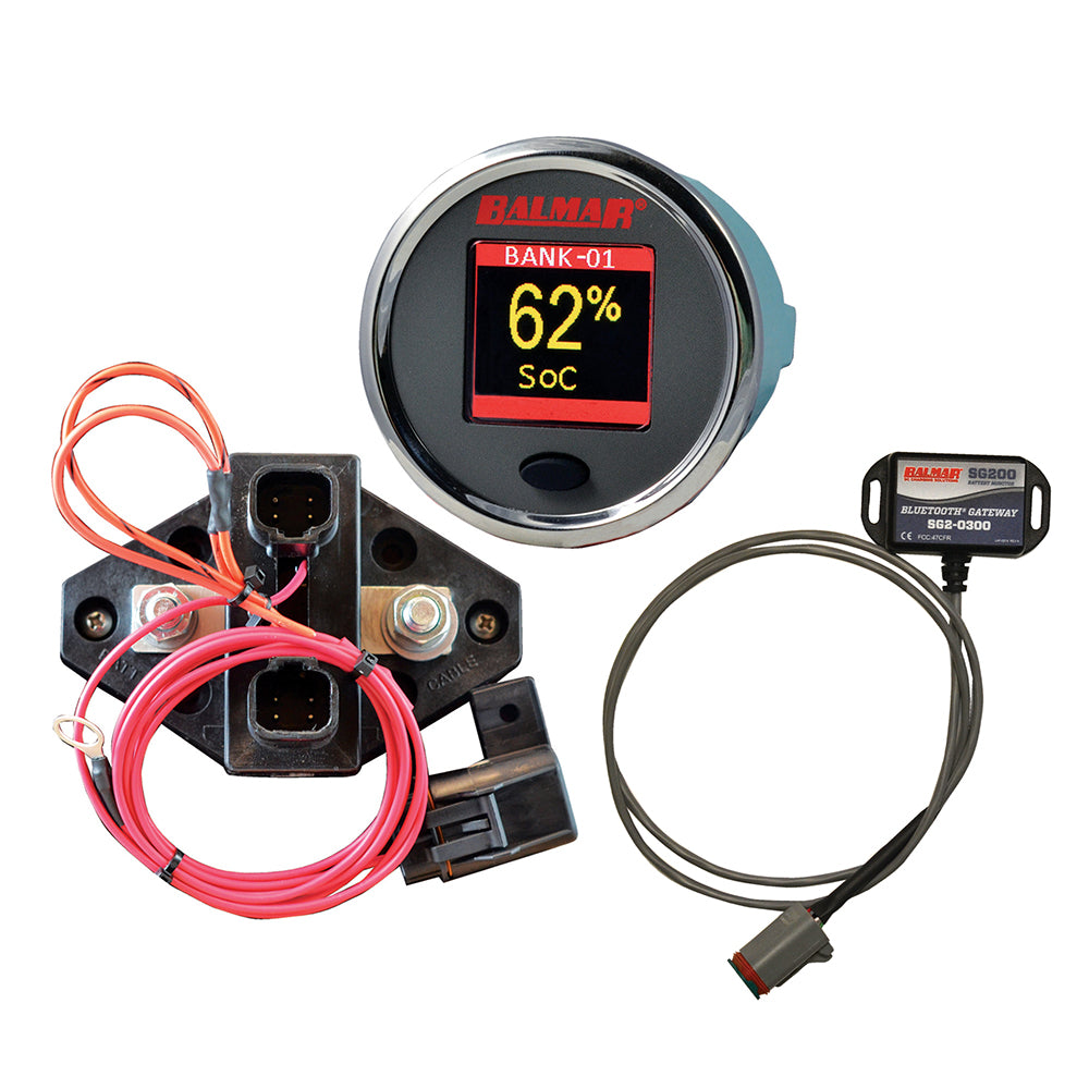 Balmar SG210 Battery Monitor Kit w/Display Shunt Gateway - Deckhand Marine Supply