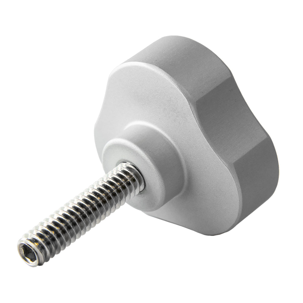 PTM Edge KNB-17 Replacement Knob f/UCX-17 PRO Mirror - Silver - Deckhand Marine Supply