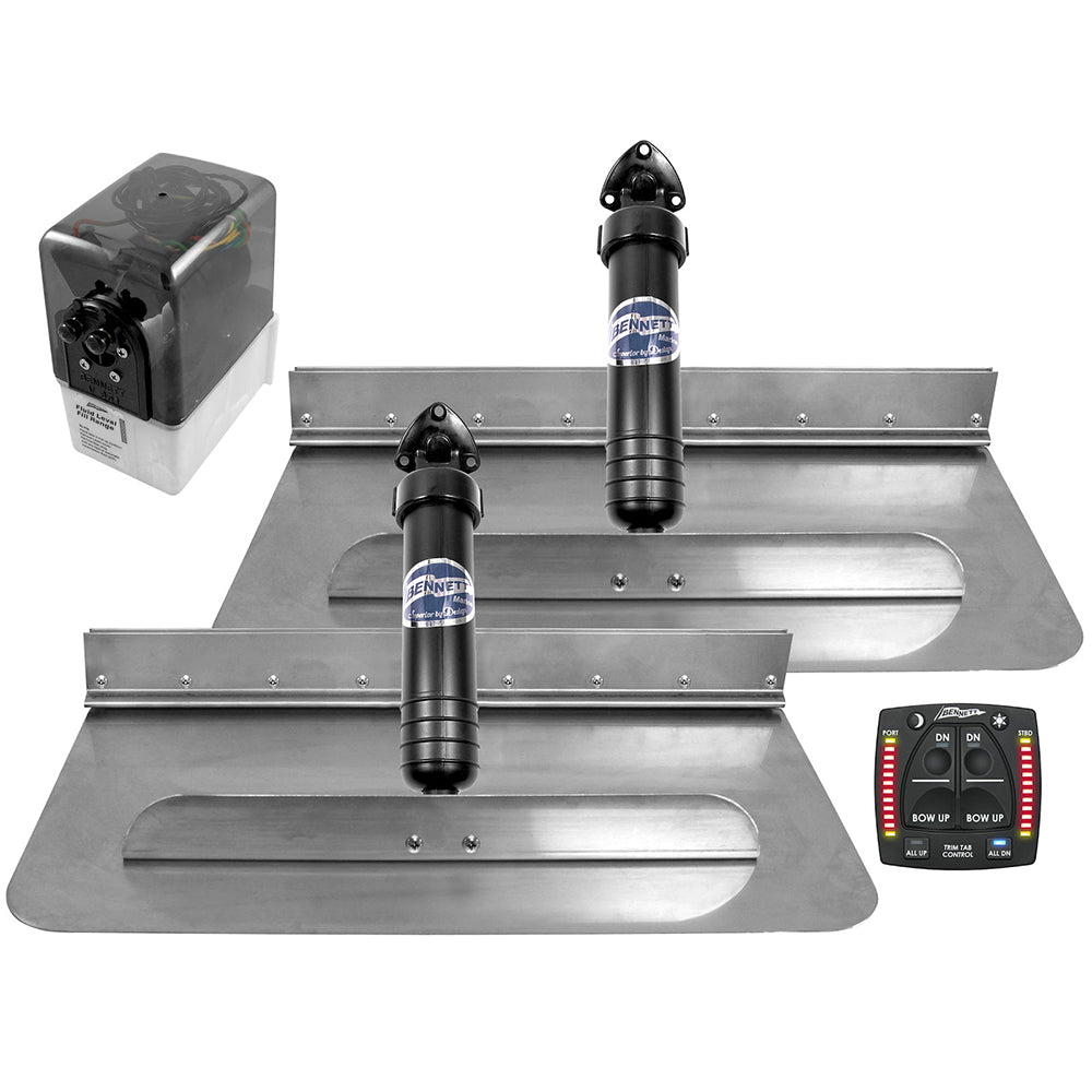 Bennett Marine 24x12 Hydraulic Trim Tab System w/One Box Indication - Deckhand Marine Supply