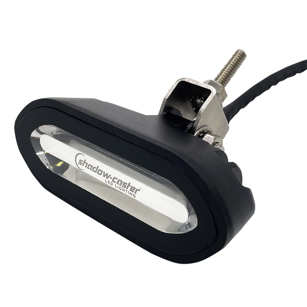 Shadow-Caster SCM-SL Series Bracket Mount Spreader Light - Black Housing - Full-Color - Deckhand Marine Supply
