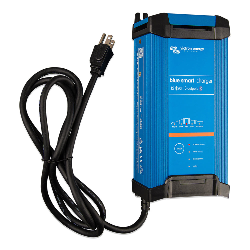 Victron Blue Smart IP22 12VDC 20A 1 Bank 120V Charger - Dry Mount - Deckhand Marine Supply