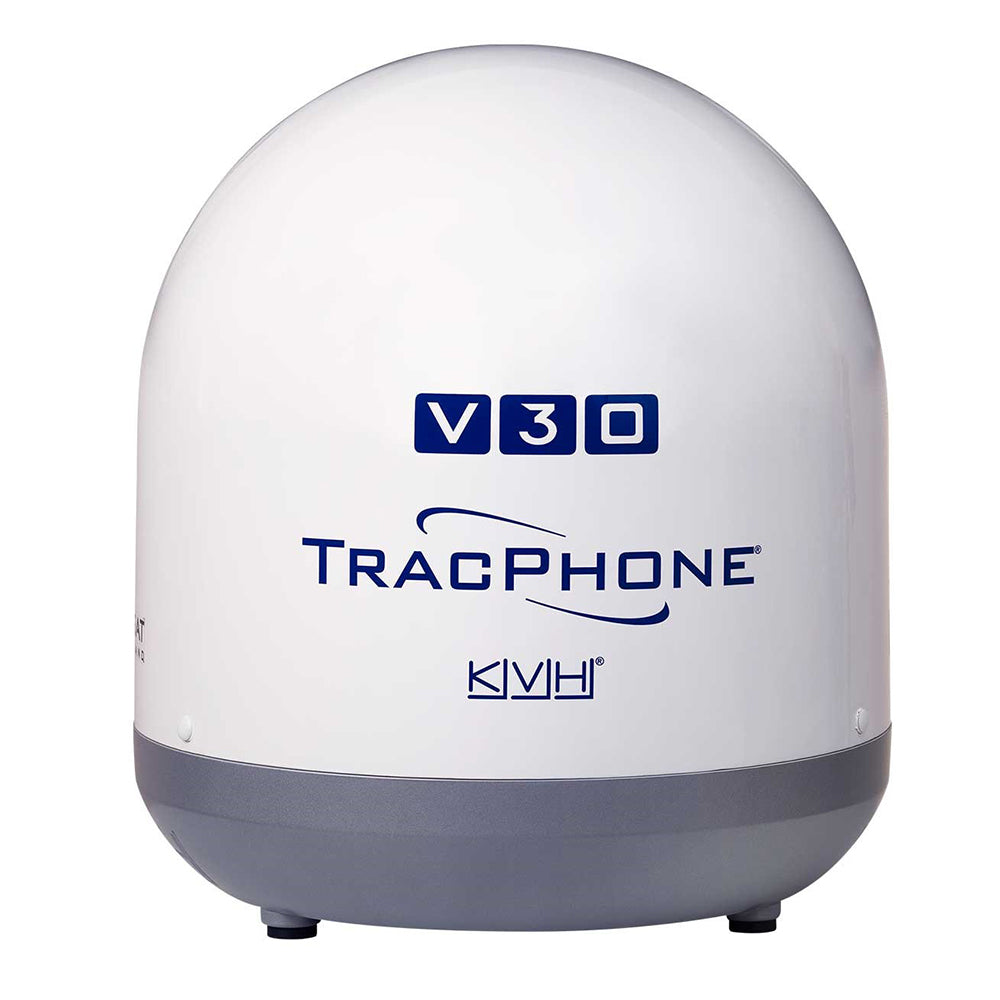 KVH Ultra-Compact TracPhone V30 w/DC-BDU - Deckhand Marine Supply