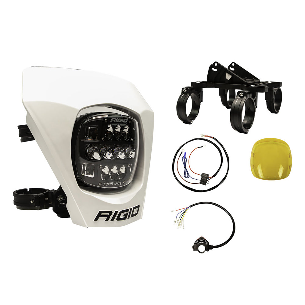 RIGID Industries Adapt XE Extreme Enduro LED Moto Kit - White - Deckhand Marine Supply