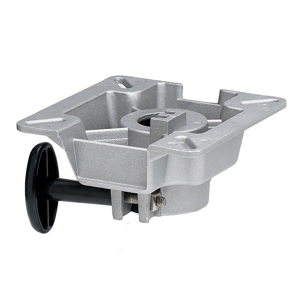 Attwood SWIVL-EZE LakeSport 2-3/8" Seat Mount w/Friction Control - Aluminum - Deckhand Marine Supply