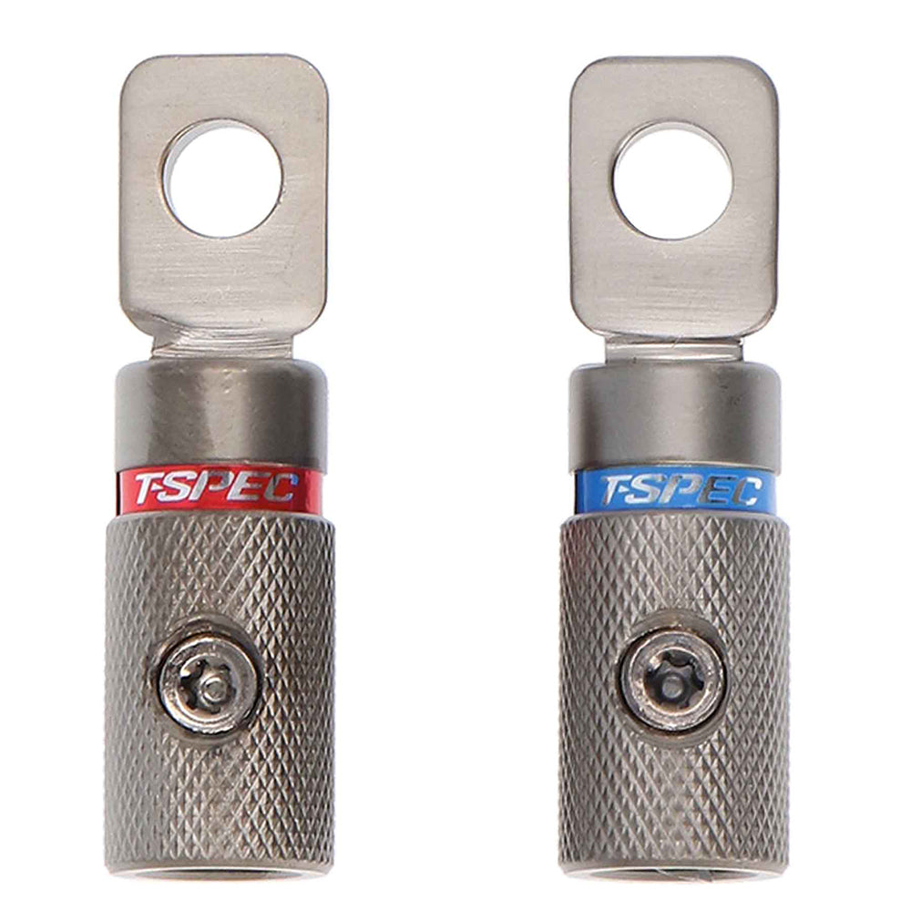 T-Spec VR48 V10 Heavy Duty Set Screw Terminals - 4 AWG - 2 Pack - Deckhand Marine Supply