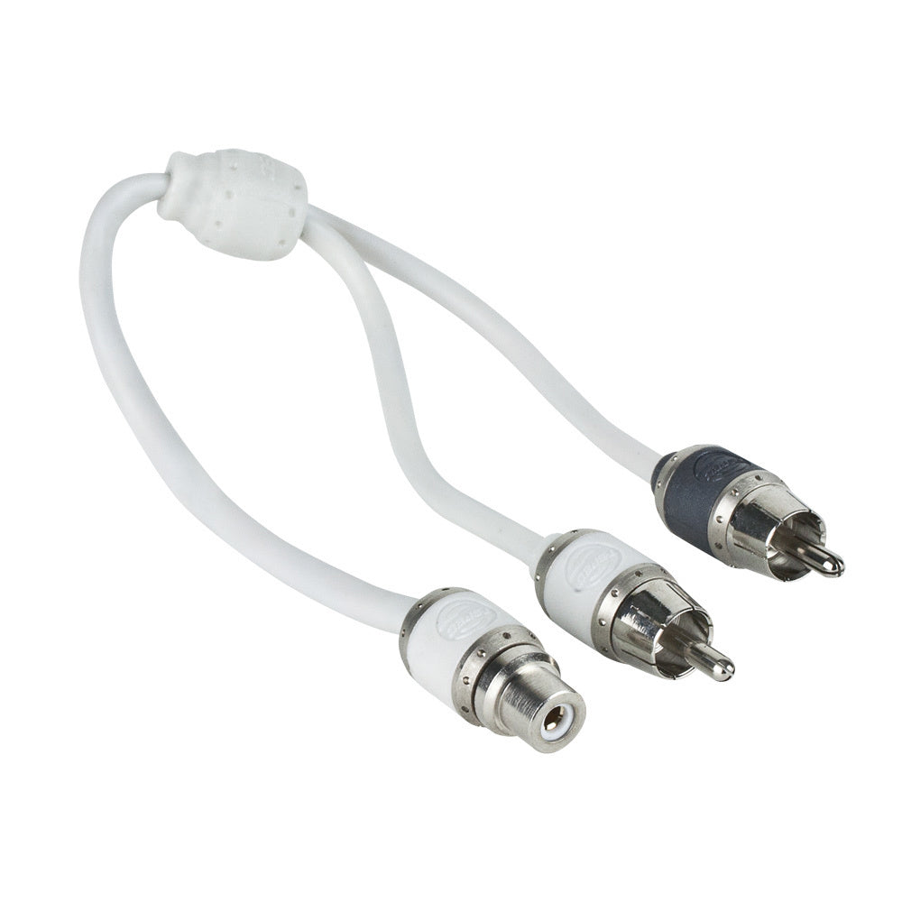 T-Spec V10 Series RCA Audio Y Cable - 2 Channel - 1 Female to 2 Males - Deckhand Marine Supply