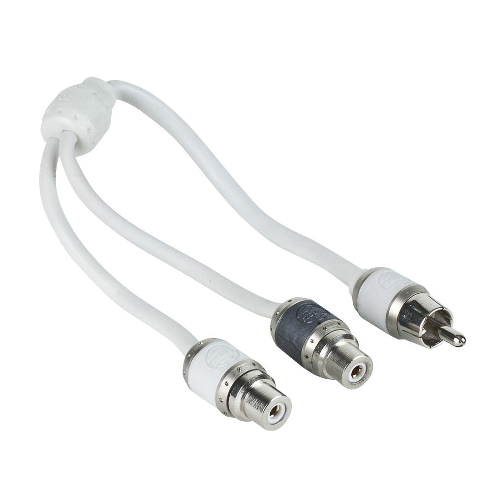 T-Spec V10 Series RCA Audio Y Cable - 2 Channel - 1 Male to 2 Females - Deckhand Marine Supply