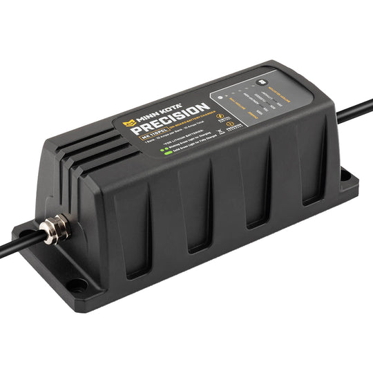 Minn Kota On-Board Precision Charger MK-110 PCL 1 Bank x 10 AMP LI Optimized Charger - Deckhand Marine Supply