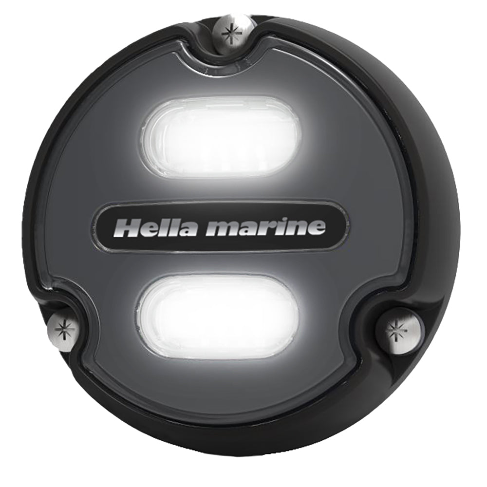 Hella Marine Apelo A1 Blue White Underwater Light - 1800 Lumens - Black Housing - Charcoal Lens - Deckhand Marine Supply